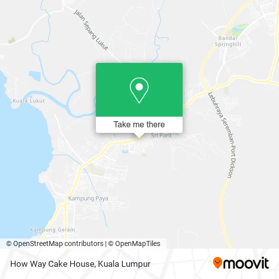 How Way Cake House map
