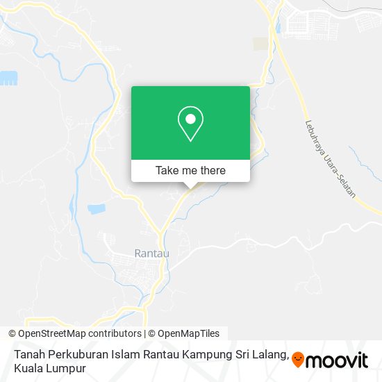 Tanah Perkuburan Islam Rantau Kampung Sri Lalang map
