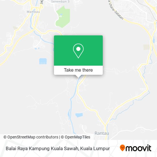 Peta Balai Raya Kampung Kuala Sawah