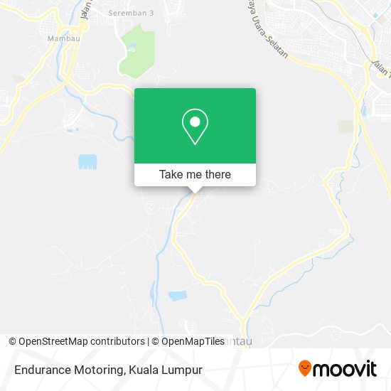 Endurance Motoring map