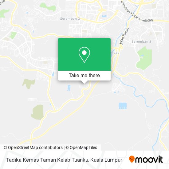 Tadika Kemas Taman Kelab Tuanku map