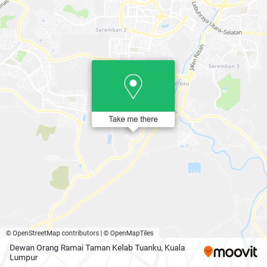 Dewan Orang Ramai Taman Kelab Tuanku map