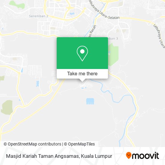 Peta Masjid Kariah Taman Angsamas