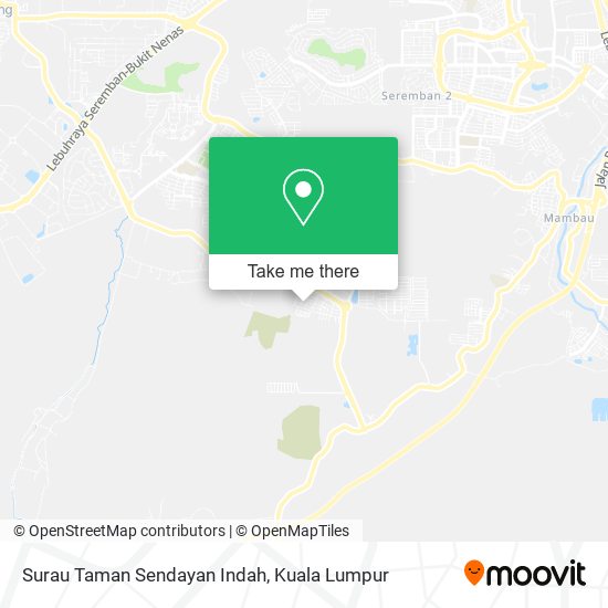 Surau Taman Sendayan Indah map