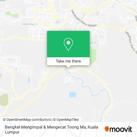 Bengkel Mengimpal & Mengecat Toong Ma map
