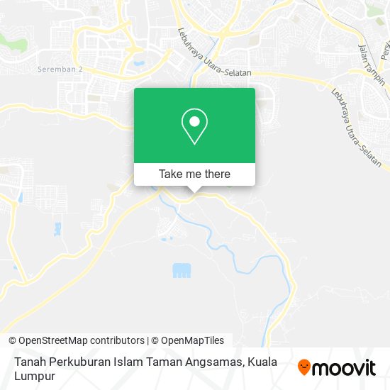 Tanah Perkuburan Islam Taman Angsamas map