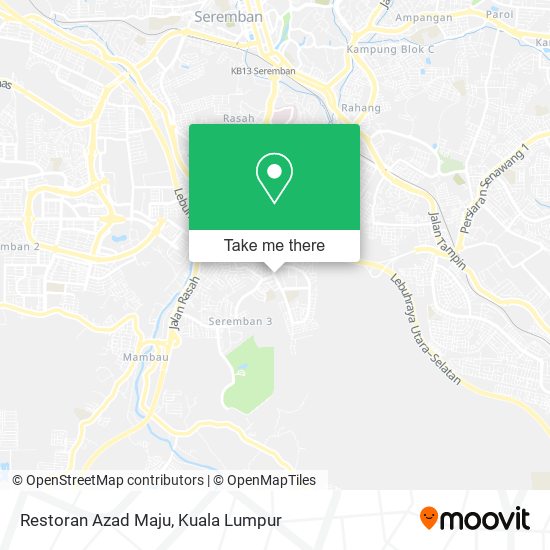 Restoran Azad Maju map