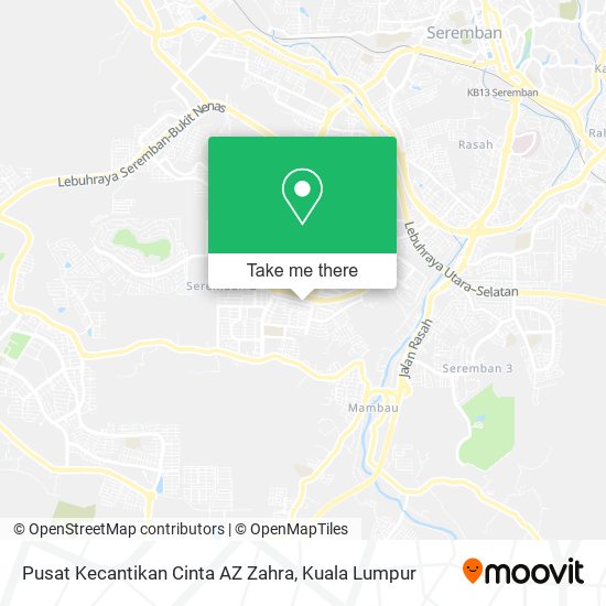 Peta Pusat Kecantikan Cinta AZ Zahra