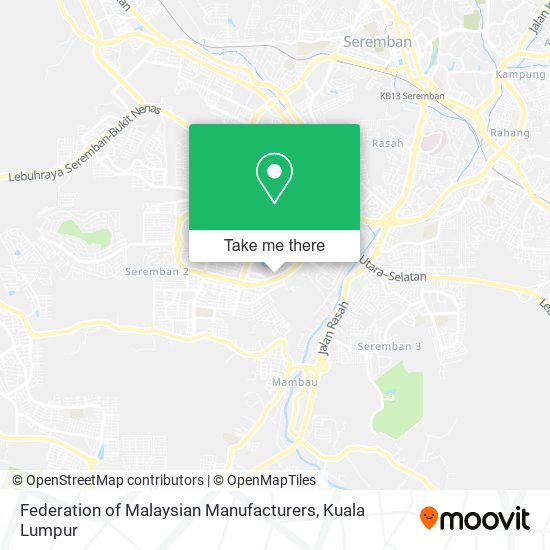 Federation of Malaysian Manufacturers map