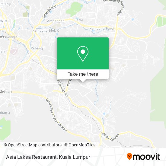 Asia Laksa Restaurant map