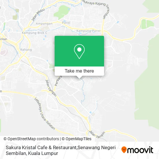 Sakura Kristal Cafe & Restaurant,Senawang Negeri Sembilan map