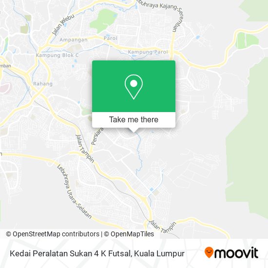 Peta Kedai Peralatan Sukan 4 K Futsal