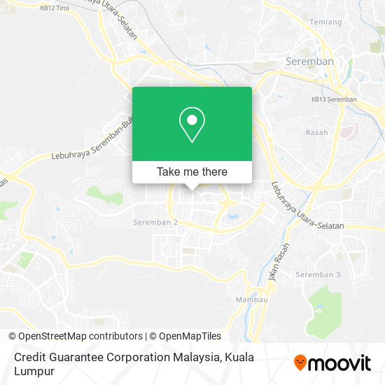 Credit Guarantee Corporation Malaysia map