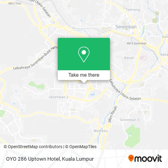 OYO 286 Uptown Hotel map