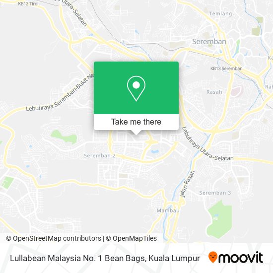 Lullabean Malaysia No. 1 Bean Bags map