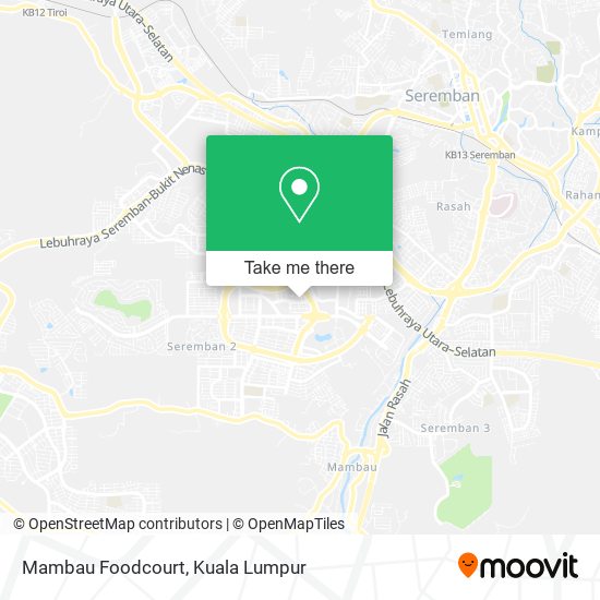Peta Mambau Foodcourt
