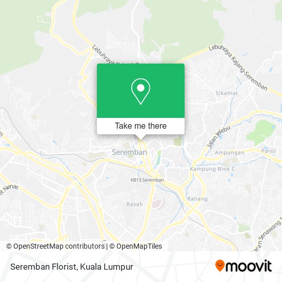 Seremban Florist map