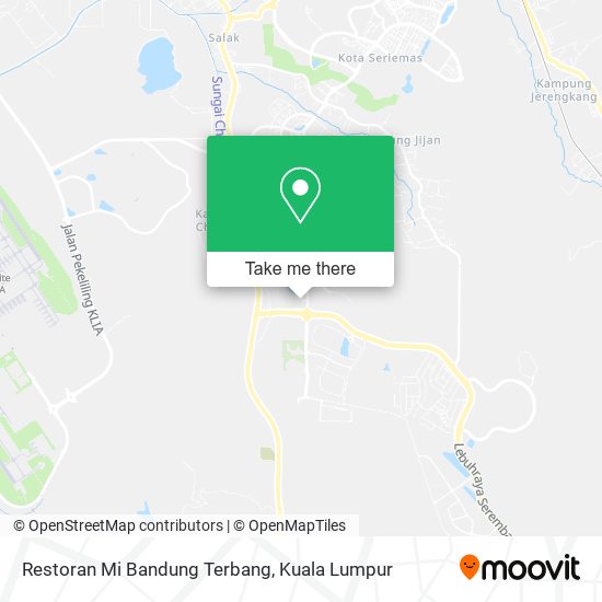 Restoran Mi Bandung Terbang map