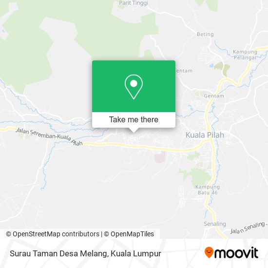 Surau Taman Desa Melang map