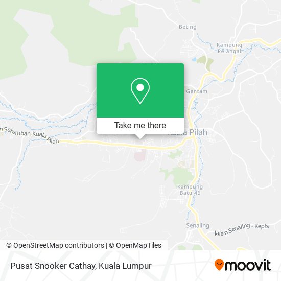 Pusat Snooker Cathay map