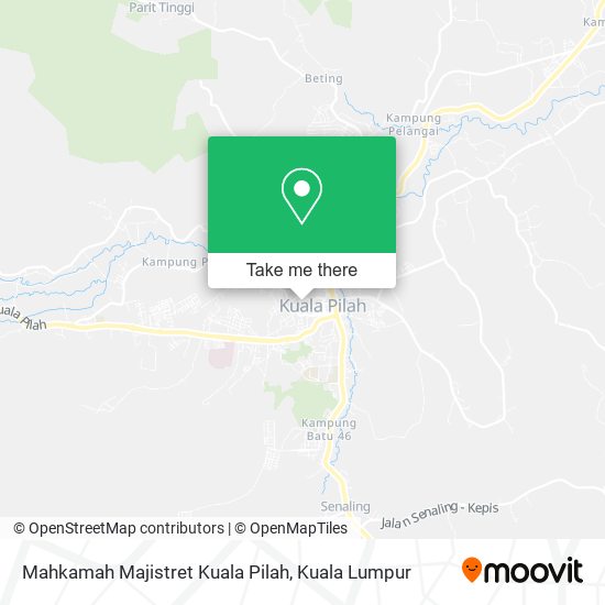 Mahkamah Majistret Kuala Pilah map