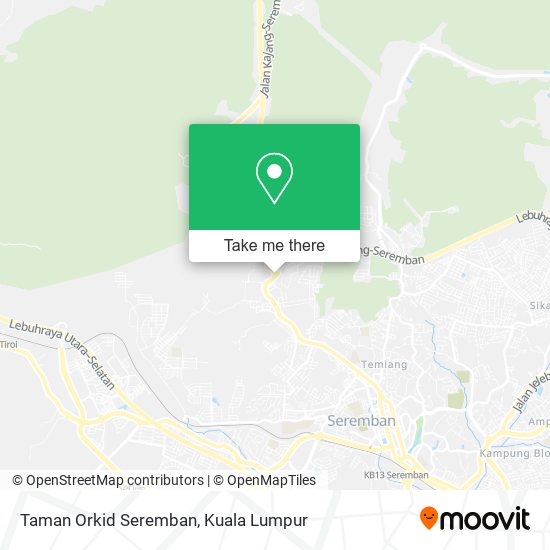 Peta Taman Orkid Seremban