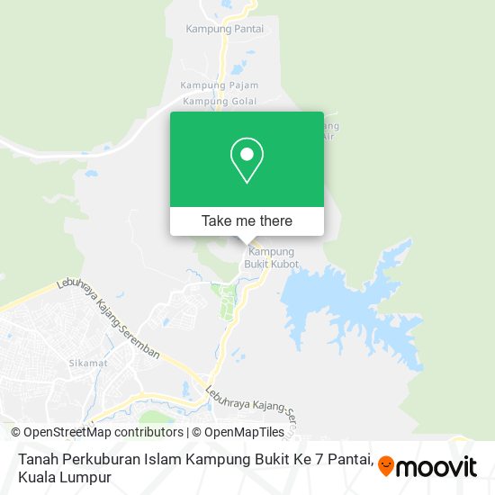 Tanah Perkuburan Islam Kampung Bukit Ke 7 Pantai map