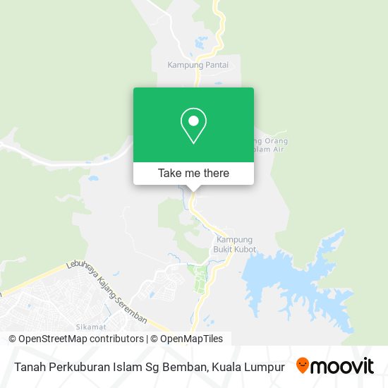 Tanah Perkuburan Islam Sg Bemban map