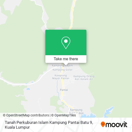 Tanah Perkuburan Islam Kampung Pantai Batu 9 map