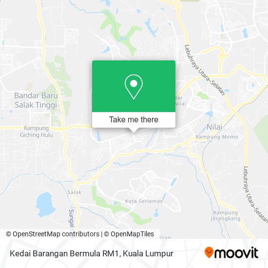 Kedai Barangan Bermula RM1 map