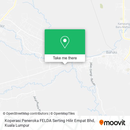 Koperasi Peneroka FELDA Serting Hilir Empat Bhd map