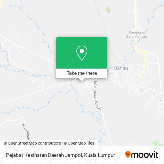 Peta Pejabat Kesihatan Daerah Jempol