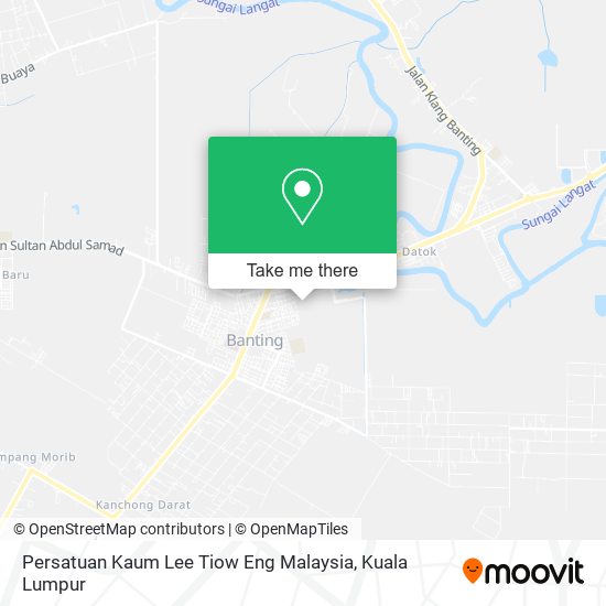 Peta Persatuan Kaum Lee Tiow Eng Malaysia