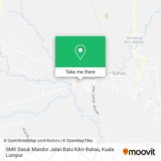 Peta SMK Datuk Mandor Jalan Batu Kikir-Bahau