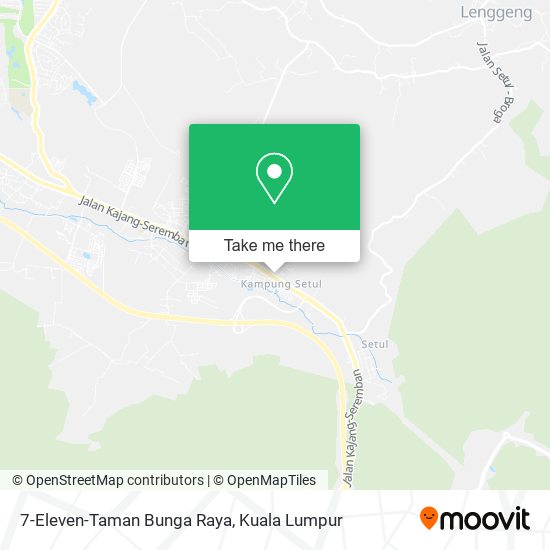 7-Eleven-Taman Bunga Raya map