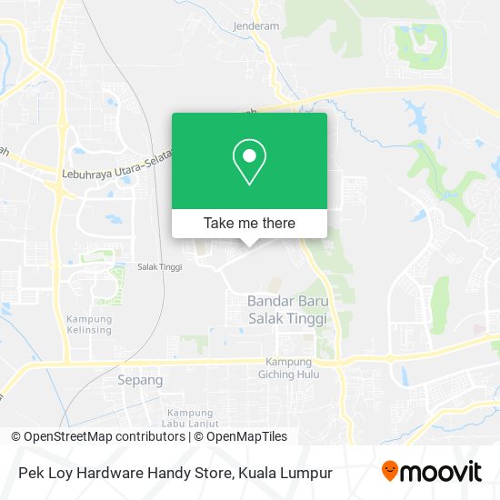 Peta Pek Loy Hardware Handy Store