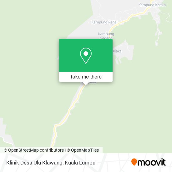 Peta Klinik Desa Ulu Klawang