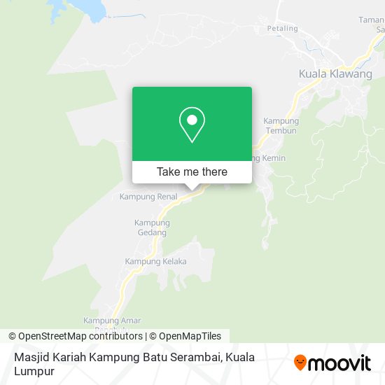 Peta Masjid Kariah Kampung Batu Serambai