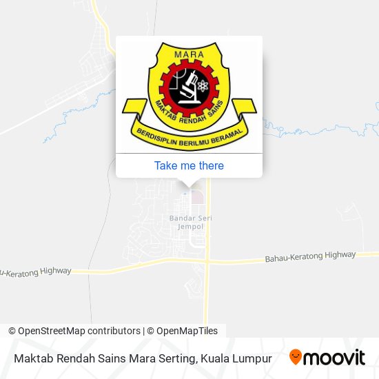 Peta Maktab Rendah Sains Mara Serting