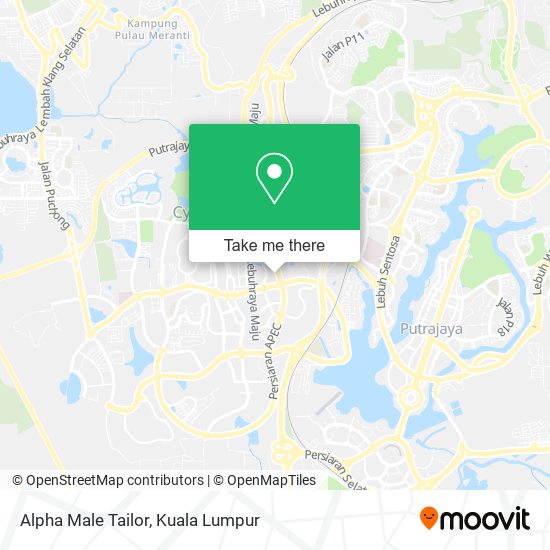 Alpha Male Tailor map