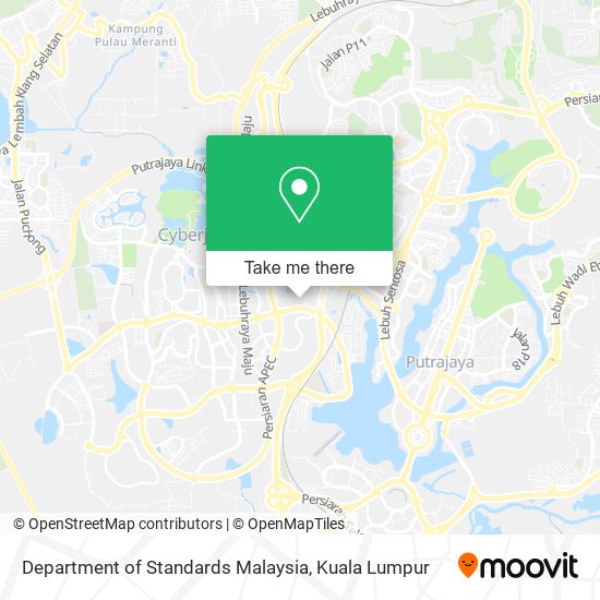 Department of Standards Malaysia map