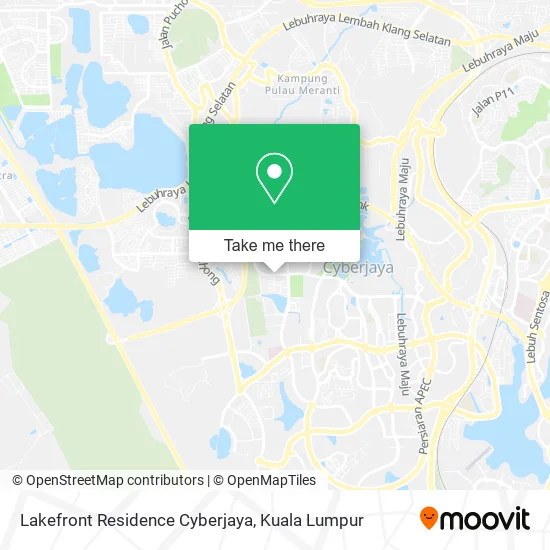 Lakefront Residence Cyberjaya map