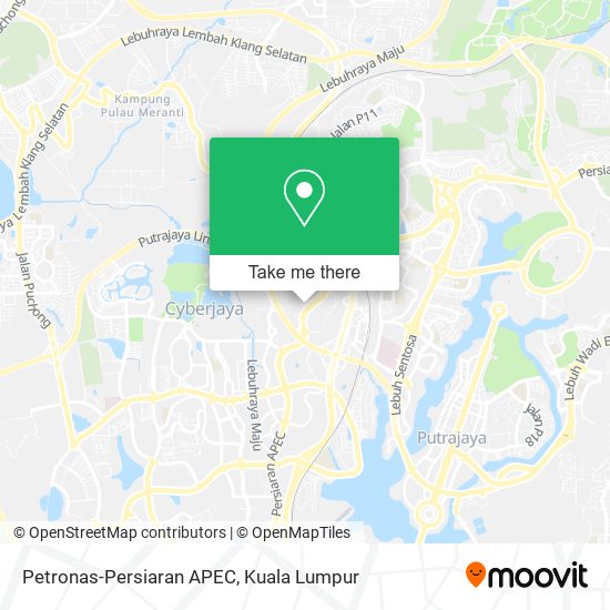 Petronas-Persiaran APEC map