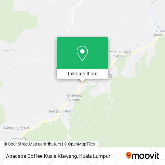 Apacaba Coffee Kuala Klawang map