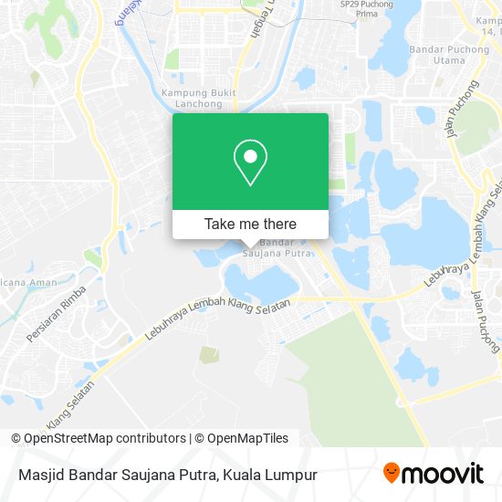 Masjid Bandar Saujana Putra map