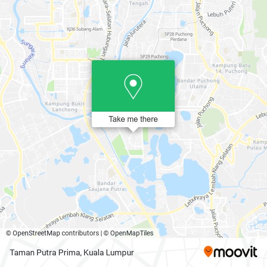 Peta Taman Putra Prima