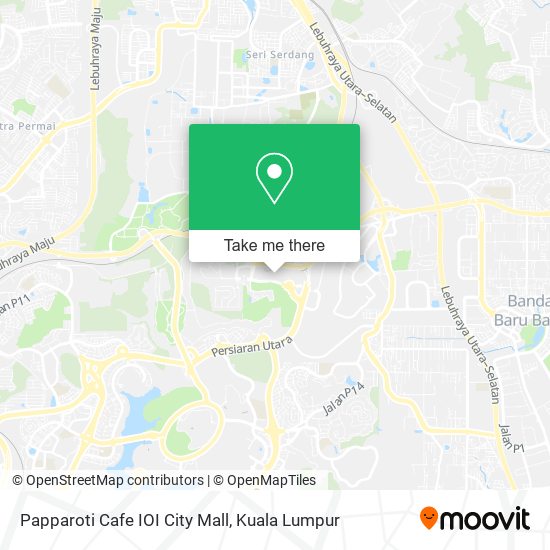 Papparoti Cafe IOI City Mall map