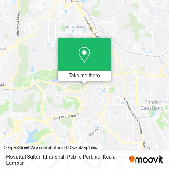 Hospital Sultan Idris Shah Public Parking map
