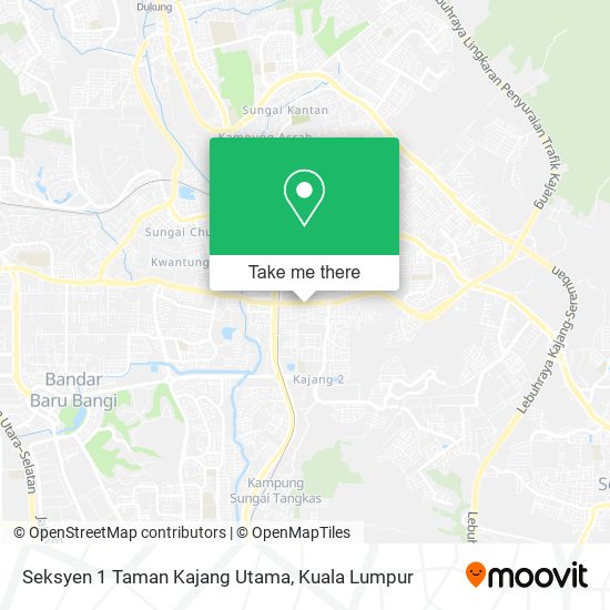 Seksyen 1 Taman Kajang Utama map