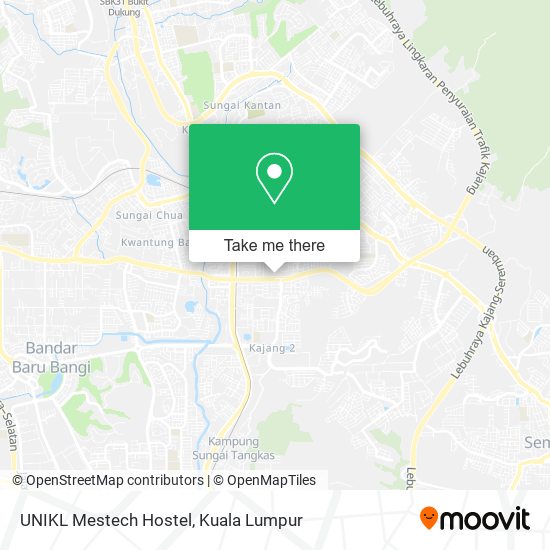 UNIKL Mestech Hostel map